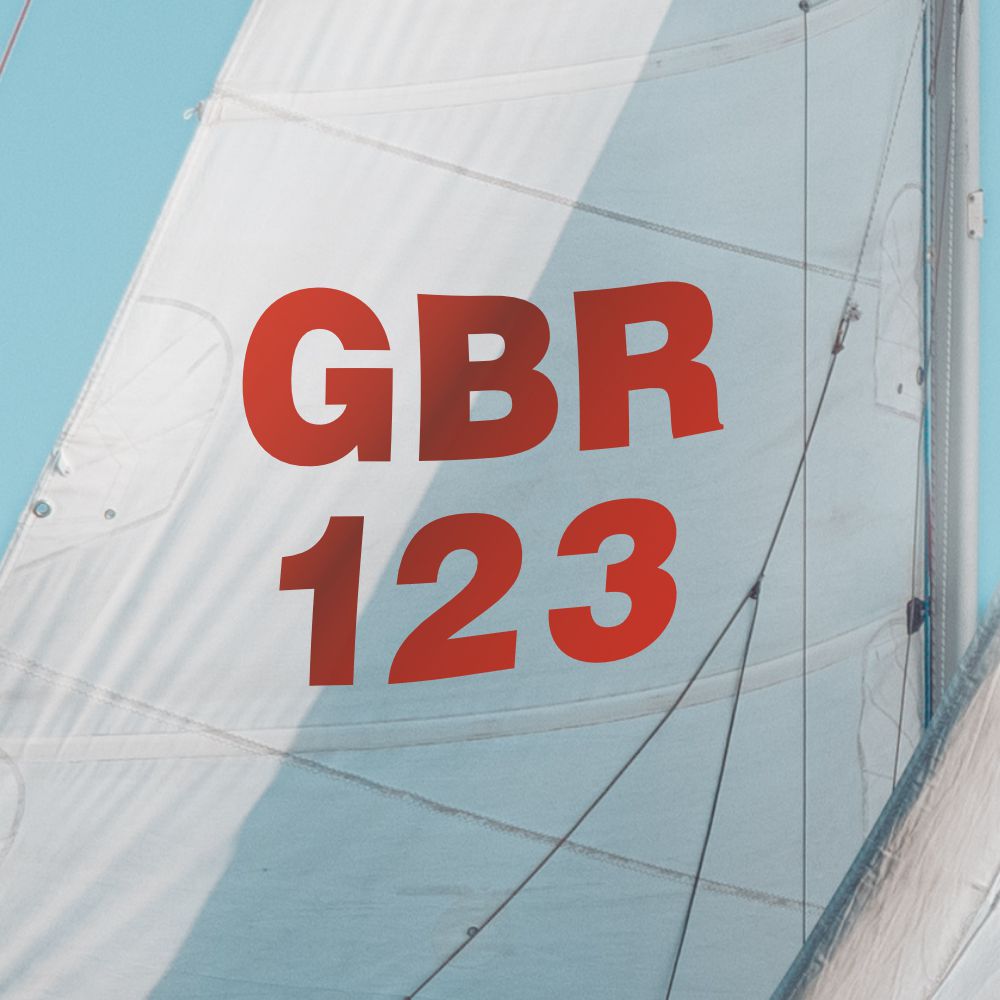 Pre-Spaced Sail Lettering & Numbers